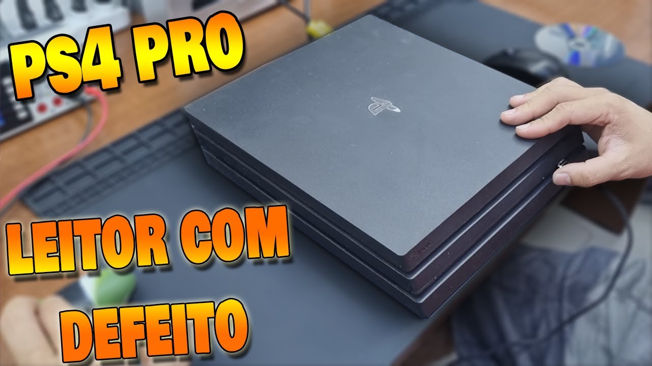 CHEGOU UM PS4 PRO NA ASSISTÊNCIA COM PROBLEMA NO LEITOR DE CD E OLHA COMO FOI RESOLVIDO !