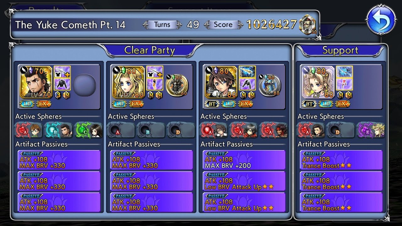DFFOO GL - Amidatelion Lost Chapter -  LUFENIA