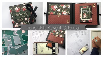 Teaser: My favorite page styles Advent Calendar (Cutting guides & Tutorials 8x8 Mini Albums)