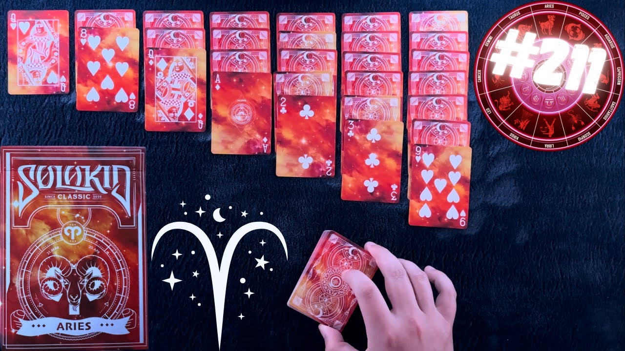 ASMR Solitaire 211 The Aries Zodiac Deck Horoscope & Astrology Sign