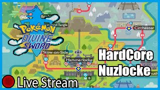 Hardcore Nuzlocke | The Second Worst Nuzlocker | Pokemon Divine Sword | Live Stream