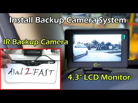 How To Install A Wired Backup Camera System 4.3" LCD