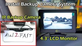 LCD Display, Plug And Play Easy To Install And Use Car Rear View Monitor  With 4.3-inch For Car Backup Camera 