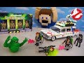 The GHOSTBUSTERS 2 Playmobil ECTO 1A Playset Gets SLIMED!!