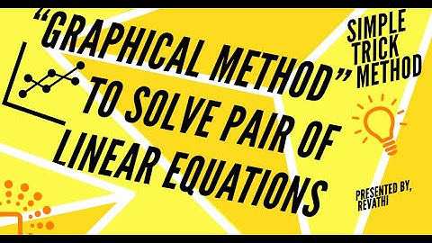 "Graphical method" to solve Pair of Linear Equations(Simple TRICK Method)(NCERT)(CBSE,SSLC BOARD)
