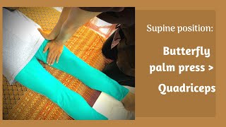 Technique: Butterfly palm press - Quadriceps