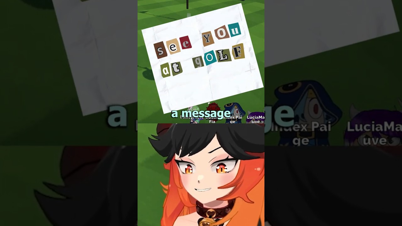 See you at golf 🗡️🩸