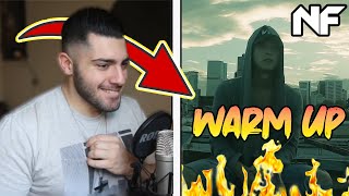 🔴 I wanted to WARM UP but I pulled a muscle! | NF - WARM UP [REACTION!!!] | @drmantikore