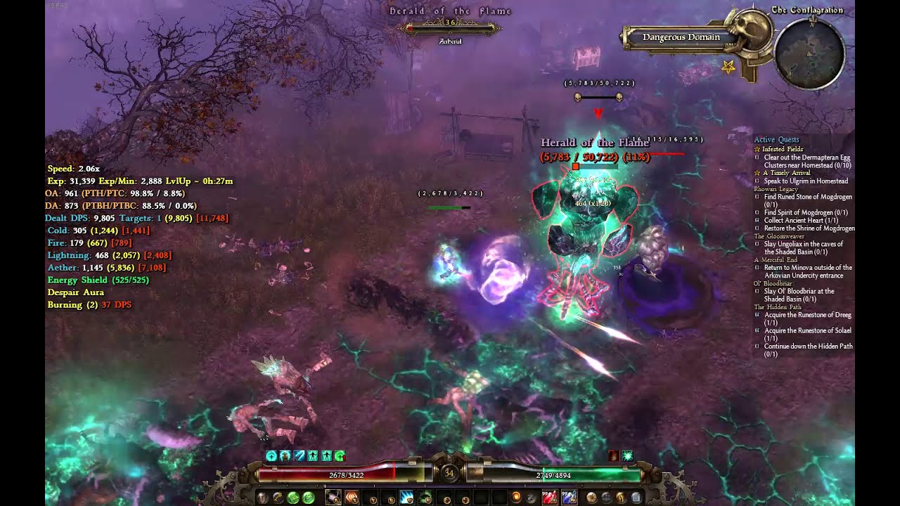 Path of Grim Dawn (mods) Celestial Kinetic Blast