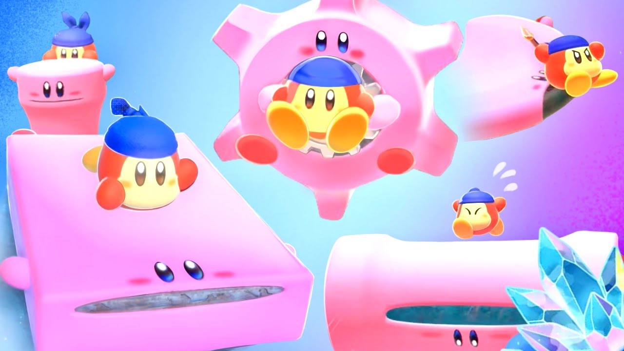 バンワドちゃんと一緒に、ほおばりヘンケイすると…？　（全17パターン）【星のカービィ ディスカバリー +スターリーワールド】