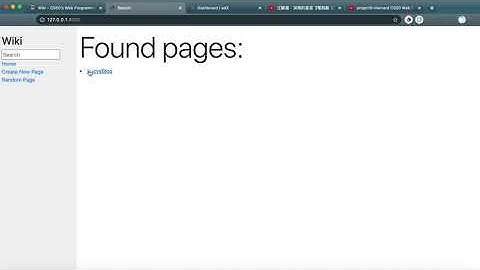 project1–Wiki Encyclopedia (Harvard CS50 Web Programming)