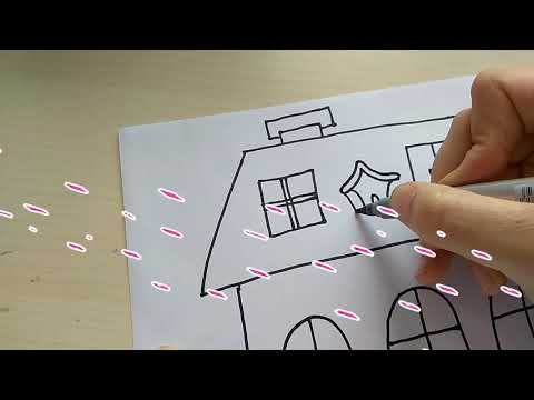 Video Tập vẽ ngôi nhà 2 tầng bằng màu nước | Bao Minh Channel - youtube