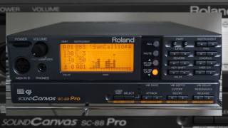 Samba & Salsa Demo - Roland SC-88Pro Sound Canvas Demo - 24LATIN.mid
Roland SC-88Pro MIDI Demo playlist: https://www.youtube.com/playlist?list=PLzdQcm51guT9aWEKDjBr4SrNtOvDyH_tM
Roland SC-88 Sound Canvas MIDI Demo playlist: https://www.youtube.com/playlist?list=PLzdQcm51guT hbRYS32kq8FYtRgG3sid
Edirol SD-90 Studio Canvas MIDI Demo playlist: https://www.youtube.com/playlist?list=PLzdQcm51guT_NeHkzro8n8AV7suEUyuLi
ZUNs Touhou/Seihou MIDIs on the SC-88Pro: https://www.shrinemaiden.org/forum/index.php/topic,18989.0.html
Despite the name, the 88Pro is a major upgrade to the SC-88. It now includes insert effects such as guitar overdrive and most of the important instruments have new, better samples. Its 100% compatible with SC-88 MIDI files.
EFX: None
Instrument List:
A02: Wild A.Bass
A03: Piano 3w
A09: Taiko
A10: STANDARD 1 (drum)
A11: ETHNIC (drum)
Song Name: Samba & Salsa
Copyright: (C)1996 Roland Corporation
Composer: Idecs
Recorded on a real SC-88Pro. Samba & Salsa Demo - Roland SC-88Pro Sound Canvas Demo - 24LATIN.mid