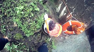 Police Officer Rescues Five Teens from Storm Drain (Massillon, Ohio)