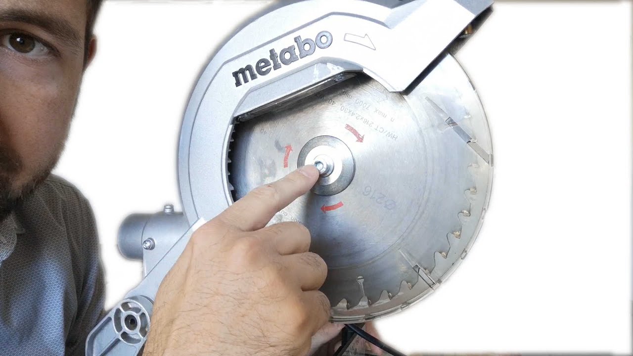 Comment Demonter Le Disque D Une Scie A Onglet Metabo Ks26m Youtube