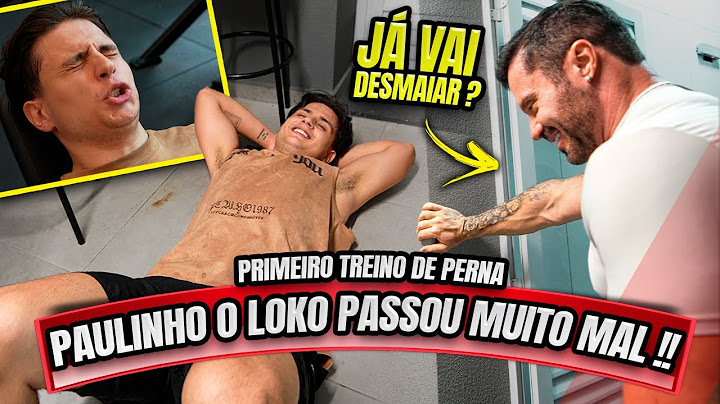 PAULINHO O LOKO PASSOU MUITO MAL NO PRIMEIRO TREINO DE PERNA !