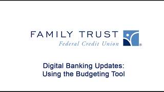Using the Budgeting Tool