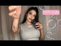Asmr bubbly mouth sounds  hand movements
