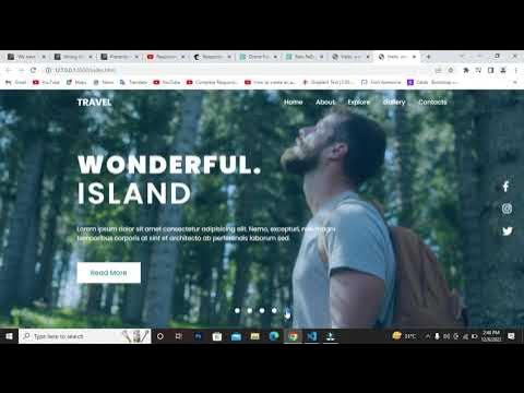 Responsive Website Design | With Background Video Slider - Travel ...