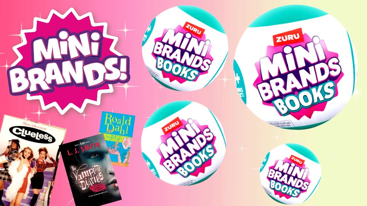 NEW!! Zuru MINI BRANDS BOOKS Series 1 ASMR Toy Unboxing #fyp #minis #m