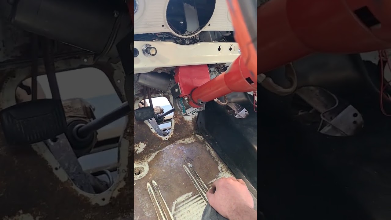 Электроусилитель руля в пикапе 60-х годов.