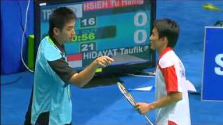 2010 Asian Games Bmsr1 Taufik Hidayat Vs Hsieh Yu Hsin 5