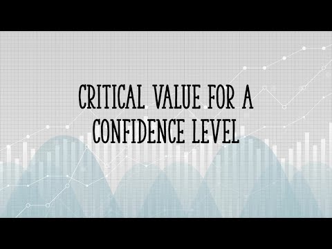 Video: Kā jūs atrodat ticamības intervāla kritisko vērtību?