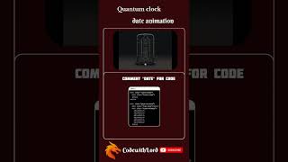 Quantum Clock Date Animation ⏳ | HTML CSS JavaScript Project #shorts