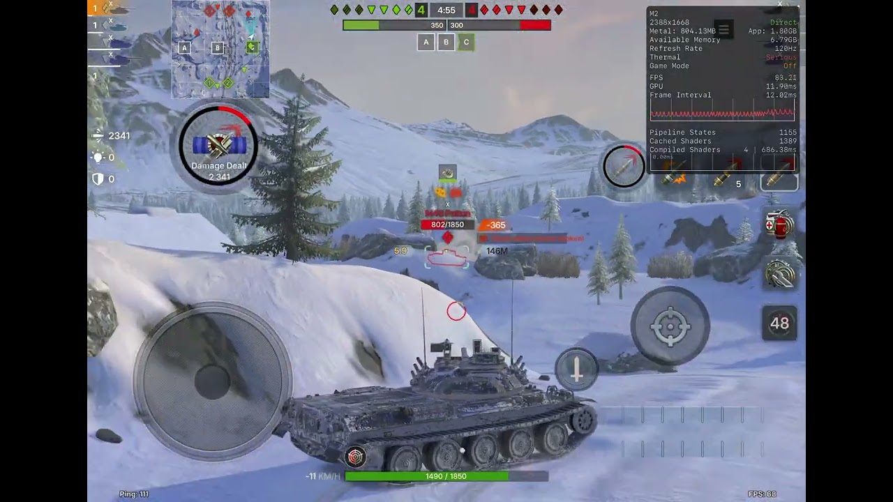 Wotb reforged ultratest 4 raw footage m2 iPad Pro max graphics settings 