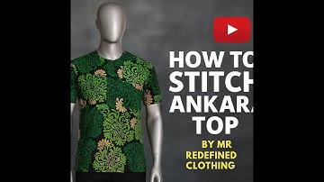 Hoe je een stijlvolle Ankara-top naait | Mr Redefined Clothing #ankara #top #beginners
