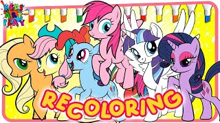 MLP My Little Pony Recoloring All Ponies Color Swap coloring pages