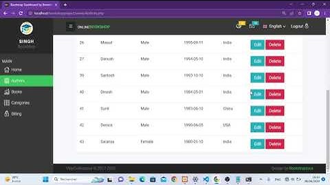 Book Shop Management System Using Php Part 2