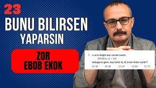 Zor Ebob Ekok Sorusu|  Bunu bilirsen yaparsın 23