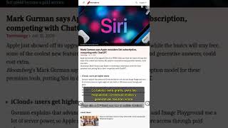 🧐👉 Tu Siri podría cobrarte mensualidad: Apple ya planea una suscripción al estilo ... #QixNewsAI