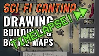 CARTOGRAPHY TIME-LAPSE: a Time-lapse Video of Coloring a Sci-Fi Cantina