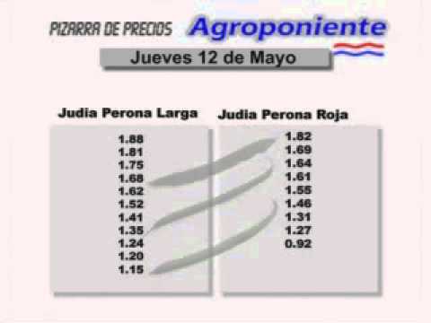 PIZARRA DE PRECIOS DE AGROPONIENTE 12-05-2011