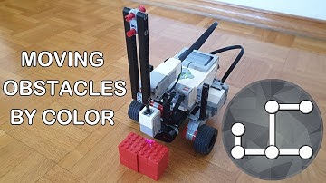 Moving Obstacles By Color - Lego Mindstorms EV3