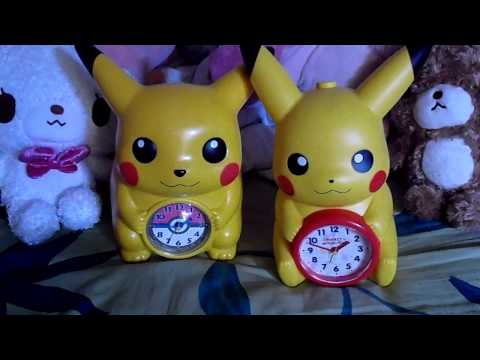 ピカチュウの目覚まし時計JF327AとJF369A Pokemon Pikachu Alarm Clock