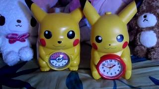 ピカチュウの目覚まし時計JF327AとJF369A Pokemon Pikachu Alarm Clock