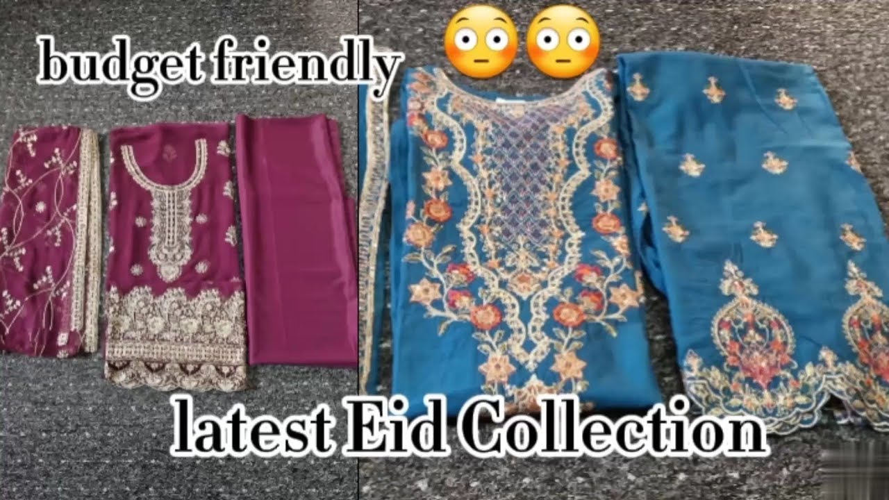 Eid special lawn embroidery dresses 2025|Affordable desingner suit||party wear|trendy chiffon dress