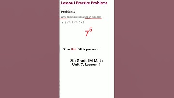😉 8th Grade, Unit 7, Lesson 1 "Exponent Review" | Illustrative Mathematics | #shorts