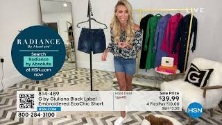 G by Giuliana Black Label Embroidered EcoChic Short