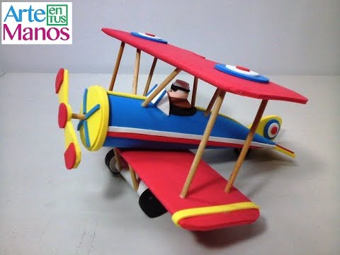 ?Cómo Hacer un AVIÓN con MATERIAL RECICLADO y Foami, Paso a Paso