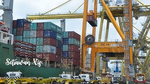 TERNYATA Beginilah Proses Bongkar Muat Container Di Dermaga.