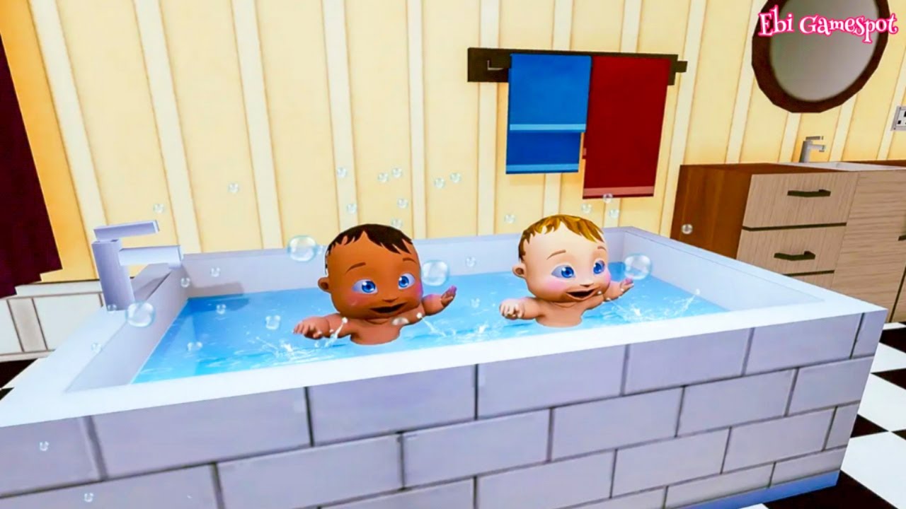 B@yi Tomtom & Timtim Nangis Kena Bola Kak Anto - Twins B@by Simulator @Ebi Gamespot