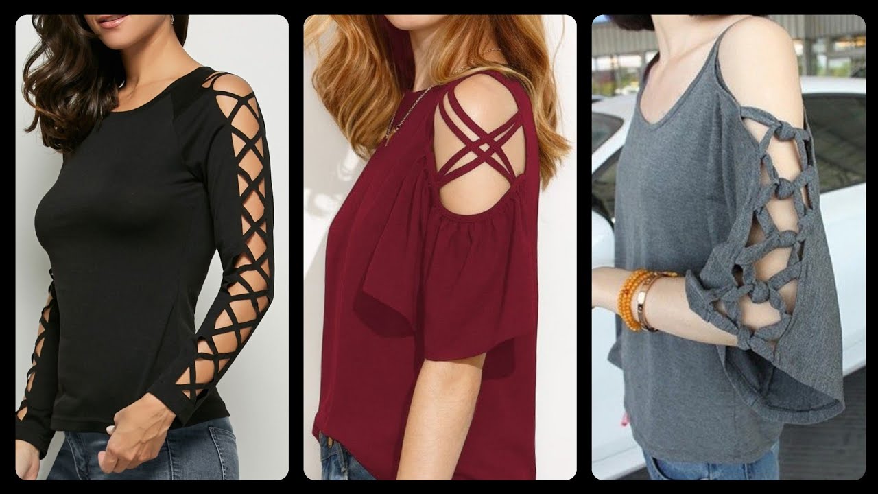 latest styles of women's blouse and top sleeves designs YouTube