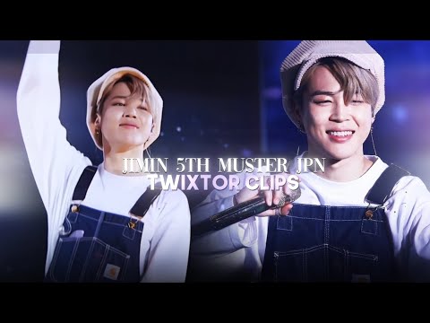 jimin 5th muster jpn ending ment twixtor clips! [HD] (megalink) + (raw clips)