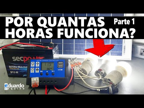 Vídeo: Quanto tempo pode uma luz LED funcionar com uma bateria?