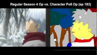 Video thumbnail of "Gintama Character Poll Arc OP - norm vs. the staff parody ver.-"