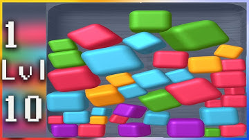 Color Merge Blast 3D - Gameplay Walkthrough - Levels 1-10